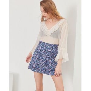 Floral Mini skirt